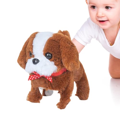 Interactive Walking Toy Puppy, Barking Robot Dog Toy, Plush Robotic Pet For Kids, Portable Pet Robot For Children, Children's Day Gift Puppy Toy, Educational Robot Dog Toy, Soft Barking Plush Dog Robo von Ceprznvey