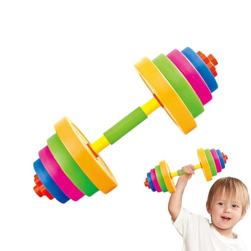 Kinder-Hantelspielzeug, Gewichtheber-Set, verstellbares Workout-Spielzeug, Fitnessgeräte für Kinder, Körpertrainingsspielzeug, Fitnessspielzeug für Kinder, sicheres Hantelspielzeug von Ceprznvey