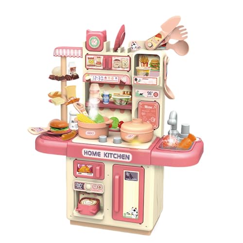 Kitchen Playset, Pretend Cooking Toys, Realistic Food Accessories Interactive Cookware Set for Children’s Day Present, 11.81x5.31x14.17 Inches, ABS Material, 700g von Ceprznvey