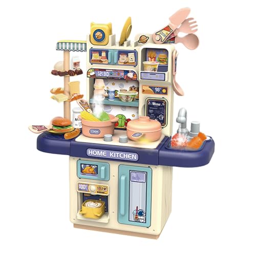 Kitchen Playset, Pretend Cooking Toys, Realistic Food Accessories Interactive Cookware Set for Children’s Day Present, 11.81x5.31x14.17 Inches, ABS Material, 700g von Ceprznvey