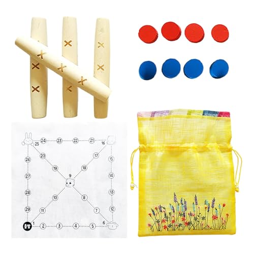 Korean Game, Traditional Toy, Hand-Eye Coordination Classic Design Compact Size Lightweight Build Easy Setup Cultural Activity, Board Games, 6.69x1.18x8.27inches von Ceprznvey