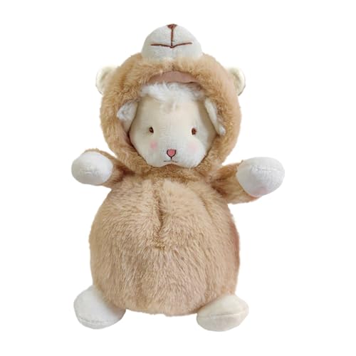 Lamb Plush, Sheep Plush, Sleeping Comfort Doll, Plush Companion Toy, 7,8 Zoll Tall Soft and Cuddly Premium-Qualität PP Baumwolle Enhances Comfort Easy to Use Adds Warmth Collectible Enhances Room von Ceprznvey