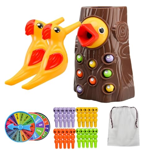 Magnet Vogel, Fütterungsspielzeug, interaktives Vogelspielzeug, Vogelfutterspender Spielzeug für Kinder, Magnet Vogelfutterstation Spielzeug, interaktives pädagogisches magnetisches Vogelspielzeug mit von Ceprznvey