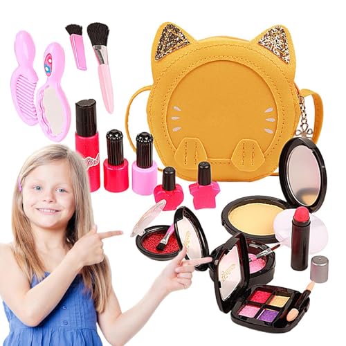 Make-up Set mit Lippenstift, Kinder-Kosmetiktasche, Pretend Makeup-Kit, Mädchen, Rollenspielzeug, Make-up-Set mit Lidschatten, Lippenstift, Nagellack-Set, Kinder-Spielzeug, Spielzeug für Hands- von Ceprznvey