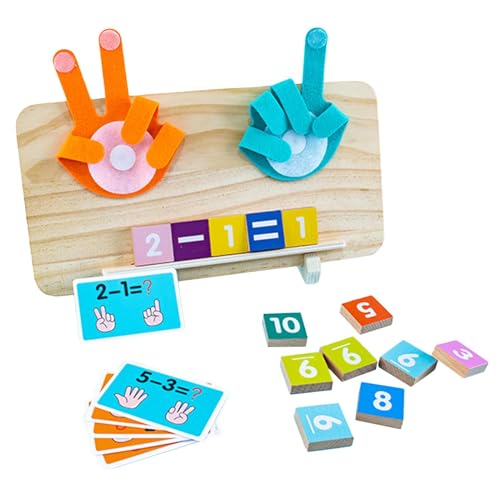 Math Counting Blocks, Number Counting Blocks, Educational Math Toy, Finger Counting Toy, Math Manipulatives Toy Educational Wooden Number Counting Blocks for Preschoolers and Kindergarten Kids von Ceprznvey