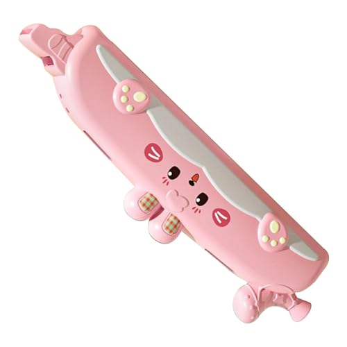 Mundharmonika, Lernspielzeug, Cartoon-Harmonika, Beginner Musical Instrument, ABS-Material, Whistle Small Speaker, lustiges Lernspielzeug für Kinder, 7,48 x 2,17 x 0,98 Zoll von Ceprznvey