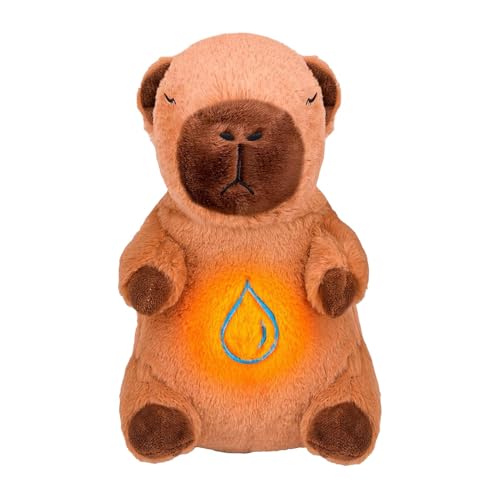 Plush Capybara, Soothing Breathing Animal Doll - Soothing Stress Relief Stuffed Animals with Music Light for Adults and Kids, Plush Pillow Doll, 11.02x6.89 inches von Ceprznvey