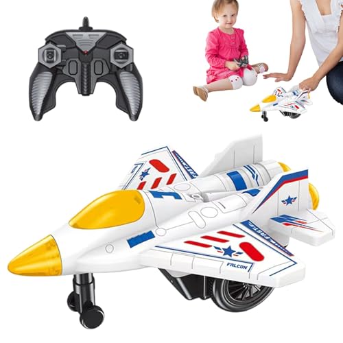 RC Plane, ferngesteuerte Airplane, Aerobatic Flying Toy, Creative Stunt Rotation, Fun Cool Lights und Musik, einfach zu fliegen für Kinder, 24,9 x 11,9 x 17,68 cm von Ceprznvey