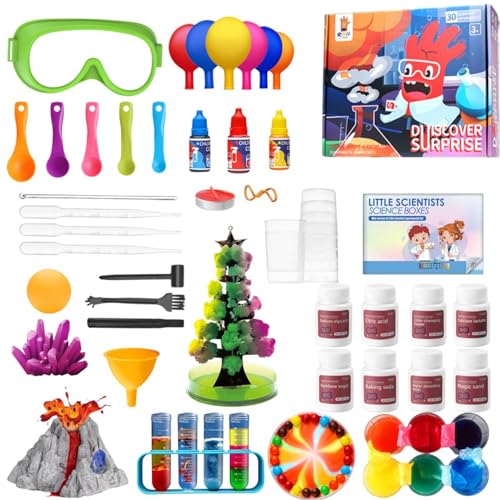 Science Experiment Kit, Statem-Projekt-Set, 132 kleine Lernen, lustige Chemie, Lab Tools und Ausrüstung für Kinder im Alter von 20 bis 20 Jahren, 25 x 24 x 5 cm von Ceprznvey