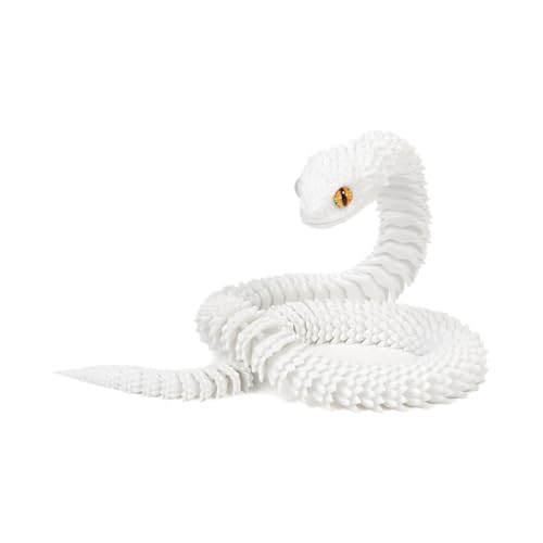 Snake Toys, Snake Fidget Toy, 3D Printed Toy Snake, Kids Flexible Fidget Toy, Animal Model with Moving Joints, Glowing Desk Decoration, Fun Toys, 23.62 Inches Long for Boys and Girls von Ceprznvey