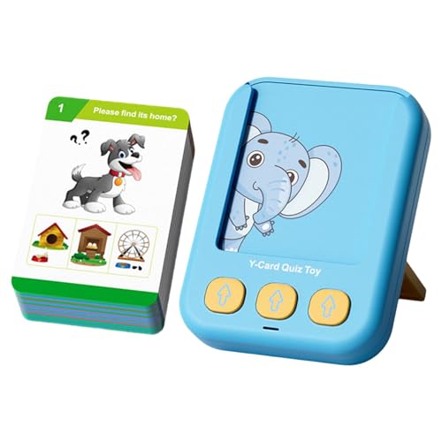 Talking Flash Cards, Interactive Flash Cards, Kids Educational Toy, Interactive Speech Toys, Double-Sided Flash Cards for Kindergarten Learning, Educational Card Set for 3-5 Year Old Girls and Boys von Ceprznvey