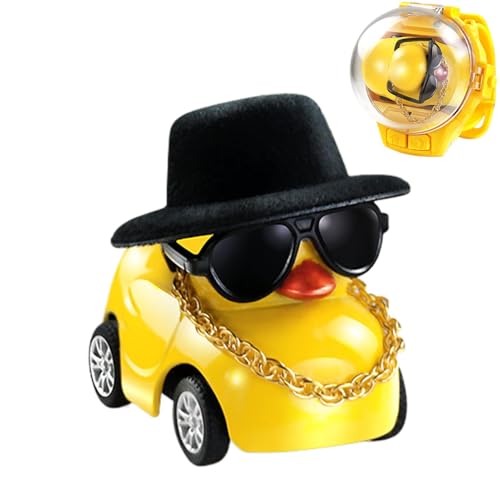 Watch Remote, Duck RC Car, LED Light Remote Car, USB Charging Vehicle, 5.5G Design Cute Duck Theme LED Light Silikon Strap USB Charging Vehicle Racing Game Enhances Playtime Boys and Girls Use von Ceprznvey