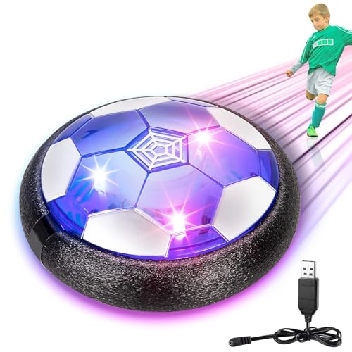 Cerioll Air Power Fußball, Hover Fussball mit LED, Jungen Spielzeug für Kinder, Hover Fussball Indoor mit LED Geschenke, Wiederaufladbar Fußball Spiele Kinder Cerioll Air Power Fußball, Hover Fussball mit LED, Jungen Spielzeug für Kinder, Hover Fussball Indoor mit LED Geschenke, Wiederaufladbar Fußball Spiele Kinder von Cerioll
