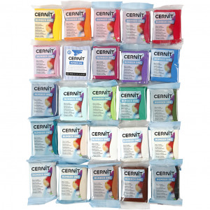 Cernit, 25x56g, Farbenmix von Cernit