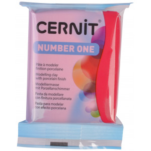 Cernit Knetmasse Unicolor 013 Karminrot 56g von Cernit