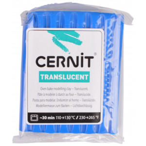 Cernit Knetmasse Transparent 131 Saphirblau 56g von Cernit