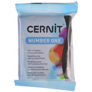 Cernit Knetmasse Unicolor 025 Schwarz 56g von Cernit
