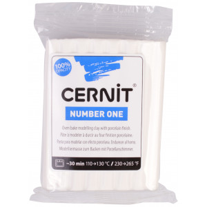 Cernit Knetmasse Unicolor 029 Weiß Opak 56g von Cernit