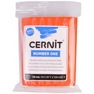 Cernit Knetmasse Unicolor 217 Mohnrot 56g von Cernit