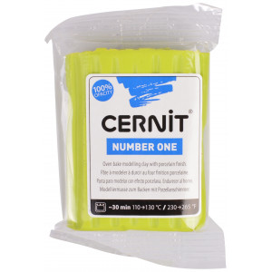 Cernit Knetmasse Unicolor 601 Limonengrün 56g von Cernit