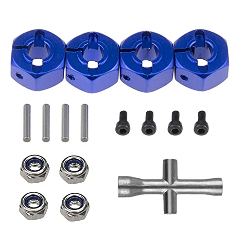 Cetfuro Metall 12Mm Sechskant Radnaben Adapter Flansch Kontermutter Kreuz SchlüSsel für 1/10 Slash VXL 2WD RC Auto von Cetfuro