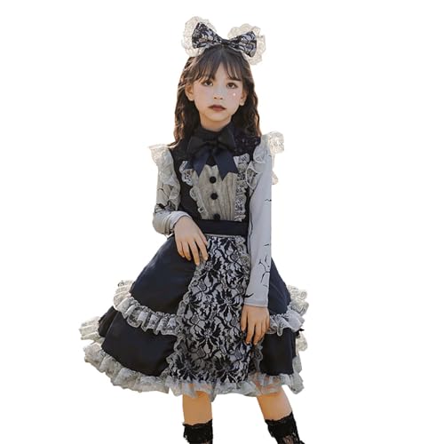 Cexiakong Maid Dress Maid Outfit 4 Piece s Maid Party hausGirl kostüm zimmerGirl kostüm French Maid Dress DienstGirl Outfit Anime Langes Kleid Schwarz und Weiß Schürze Kleid Set von Cexiakong