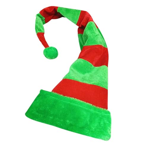 Cexiakong Weihnachtsmütze für Erwachsene Elf Santa Hut Kopfschmuck Accessoire Karneval party Nikolausmütze plüsche weihnachtsmann mütze Santa Mütze Weihnachtsmann Kostüm Party von Cexiakong