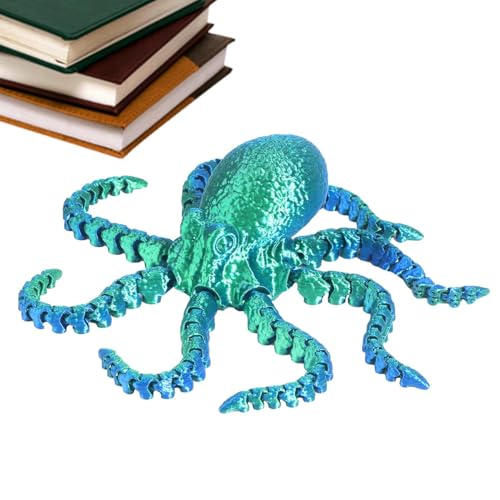 Chaies 3D-Druck-Oktopus,3D-Gedruckter Oktopus | Bewegliches Tierspielzeug mit beweglichen Gelenken | Bewegliche Tiefsee-Actionfigur, kreative -Verzierung, buntes Oktopus-Spielzeug für Geburtstag, von Chaies