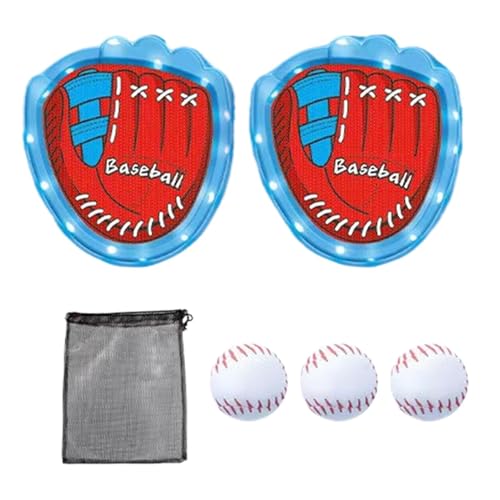 Chaies Catch-Ball-Spielset, Paddle Toss and Catch | Ballwurf-Sportspiel - Paddel-Wurf- und Fangball-Spielset, Ballfang-Set, lustiges Eltern-Kind-Interaktions-Outdoor-Spielzeug für Sport im Freien von Chaies