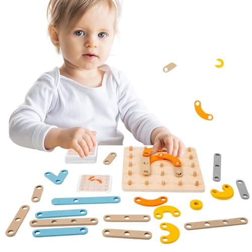 Chaies Formpuzzles aus Holz, Formpuzzle für Kleinkinder | Holz-Peg-Puzzles | -Vorschulpädagogisches Lernspielzeug für und Mädchen von 3–5 Jahren von Chaies