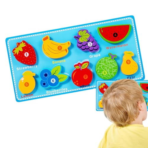 Chaies Holzformpuzzle, sensorisches passendes Puzzle - Vorschulspielzeug passende Puzzle für Mädchen - Lustige frühe Lernspielzeug, Form Sorter für Schlafzimmer, Kindergartenschule von Chaies