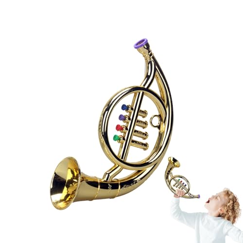 Chaies Horn-Musikinstrument, Spielzeug-Saxophon,Saxophon-Modellspielzeug - Multifunktionales frühes Lernspielzeug, Simulationsmusikinstrument für Kleinkinder, Mädchen, , Anfänger, Musiksimulation von Chaies