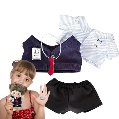 Chaies Puppenkleidungsset, Puppenkleidung für Puppen | 7,87 Zoll Puppenkleidung Weiches Puppenoutfit | Schöne Hosen-Kleid-Outfits, Ersatz-Puppenzubehör für die Puppe von Chaies