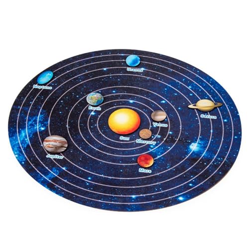 Chaies Sonnensystem-Puzzle-Spielzeug - Puzzles für Kinder - Planets Puzzles für Kinder, Weltraumpuzzle für Kinder, Spielzeug, Sonnensystem-Puzzle, Holzpuzzle für Kleinkinder von Chaies