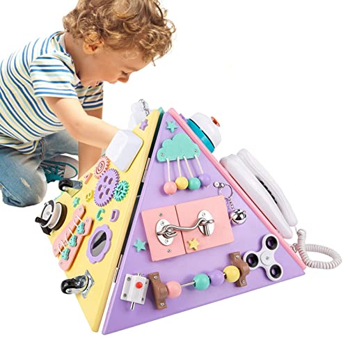 Chaies -Spielzeugpyramide | Pyramidenförmiges Lernspielzeug - Sensorisches Kinderspielzeug, Hand-Augen-Koordinations-Lernspielzeug für den Unterricht, Jungen, Mädchen ab 3 Jahren von Chaies