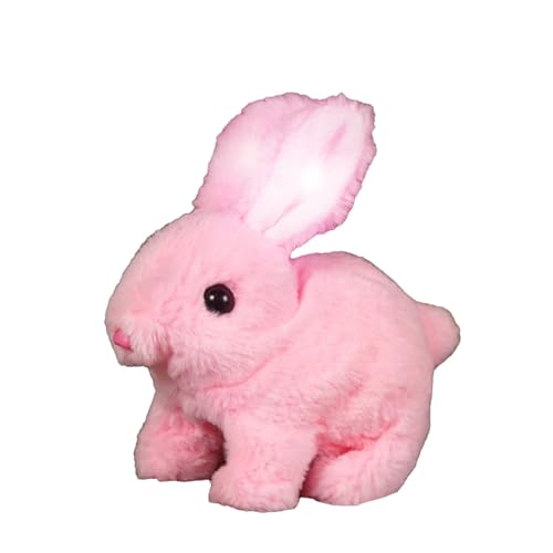 Realistic Bunny Toy, Interaktives Kaninchen Spielzeug, Hüpfendes Kaninchen, HasenKuscheltiere, Geräusche Macht Und Dessen Ohren Und Nase Sich Bewegen Plüschhase Kaninchenspielzeug Für Ostern Geschenk von Chaies