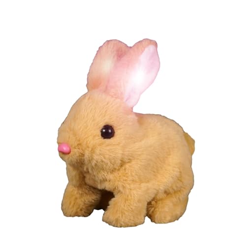 Realistic Bunny Toy, Interaktives Kaninchen Spielzeug, Hüpfendes Kaninchen, HasenKuscheltiere, Geräusche Macht Und Dessen Ohren Und Nase Sich Bewegen Plüschhase Kaninchenspielzeug Für Ostern Geschenk von Chaies