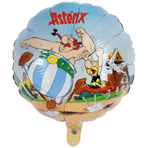 Asterix & Obelix Folienballon rund 43 cm Ballon-Party Party-Zubehör Deko Geburtstag Mottoparty Geschenkidee Ballon-Dekoration von Chaks