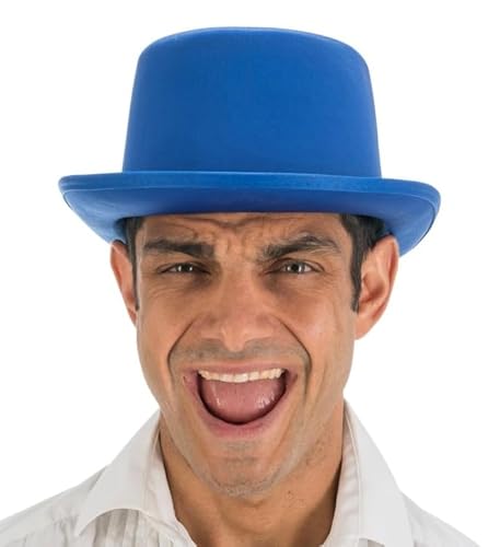 Chaks 13402-22, Chapeau Haut de Forme satiné Ajustable, Bleu ROI von Chaks