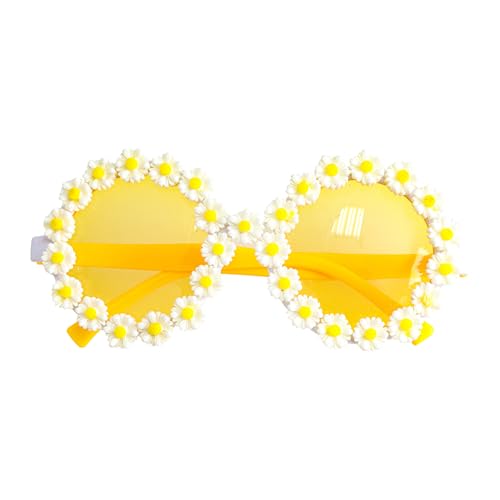 Chaks - Brille Daisy Blume, Hippie Brille, 70er Jahre Accessoires, Brille mit Blumen, Festival, Karneval Chaks - Brille Daisy Blume, Hippie Brille, 70er Jahre Accessoires, Brille mit Blumen, Festival, Karneval von Chaks