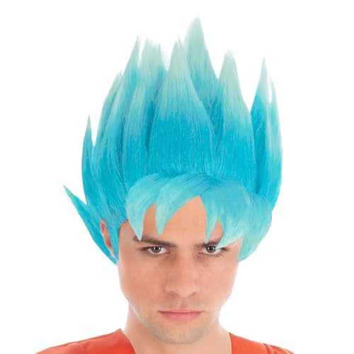 Chaks - Goku Super Saiyajin Gott Perücke, Dragon Ball, Kostüm Accessoire für Karneval, Halloween und Anime Fans Chaks - Goku Super Saiyajin Gott Perücke, Dragon Ball, Kostüm Accessoire für Karneval, Halloween und Anime Fans von Chaks
