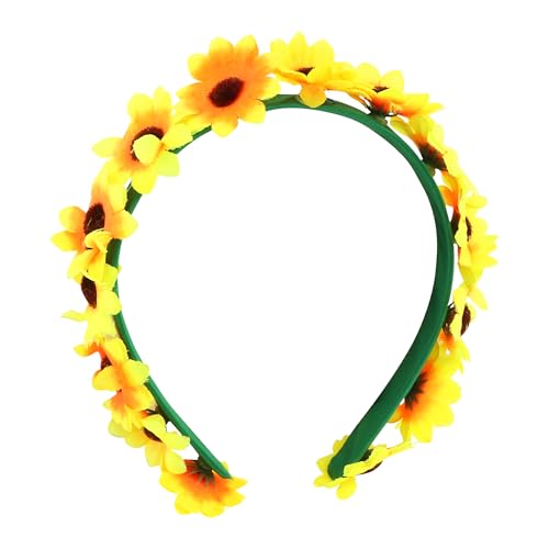 Chaks - Haarreif mit Sonnenblumen, Blumenkranz für Damen, Hippie, 70er Jahre, Accessoires, Festival, Karneval Chaks - Haarreif mit Sonnenblumen, Blumenkranz für Damen, Hippie, 70er Jahre, Accessoires, Festival, Karneval von Chaks