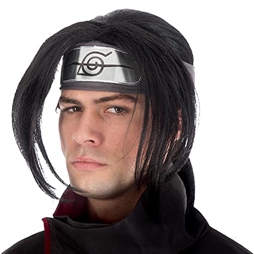 Chaks Itachi Uchiha-Perücke für Erwachsene Lizenz schwarz - Schwarz von Chaks