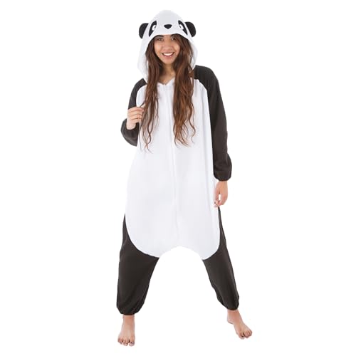 Chaks - Kostüm Panda für Erwachsene, Overall mit Kapuze, Tier Kostüm für Karneval, Mottoparty Chaks - Kostüm Panda für Erwachsene, Overall mit Kapuze, Tier Kostüm für Karneval, Mottoparty von Chaks