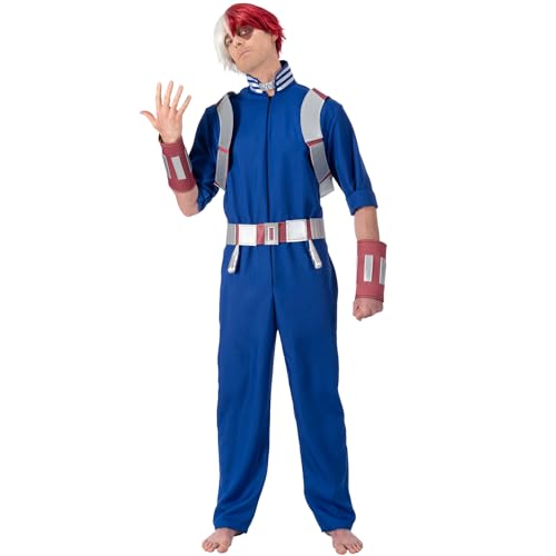 Chaks My Hero Academia Kostüm Shoto Todoroki für Herren Gr. S-L blau Manga-Kostüm Anime Lizenz Fasching Karneval (L) von Chaks