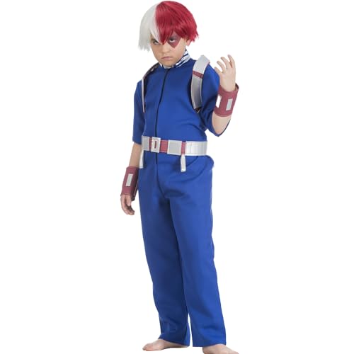 Chaks My Hero Academia Kostüm Shoto Todoroki für Kinder Gr. 128-152 blau Manga-Kostüm Anime Cosplay Fasching Karneval (128) von Chaks