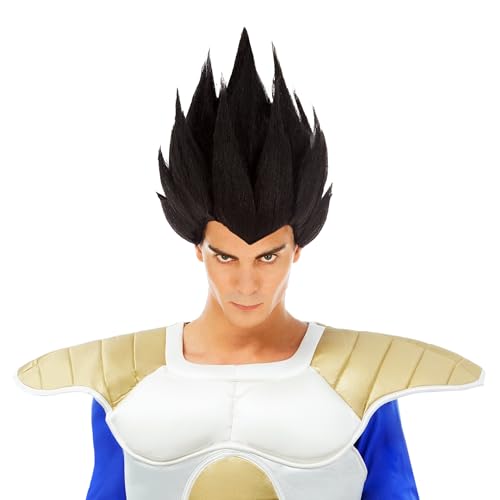 Chaks - Vegeta Perücke, Dragon Ball, Kostüm Accessoire, Outfit Zubehör für Karneval, Halloween und Anime Fans Chaks - Vegeta Perücke, Dragon Ball, Kostüm Accessoire, Outfit Zubehör für Karneval, Halloween und Anime Fans von Chaks