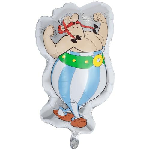 Obelix Folienballon XXL 49,5 x 81 cm Ballon-Party Asterix und Obelix Party-Zubehör Deko Geburtstag Ballon-Deko Party-Zubehör von Chaks