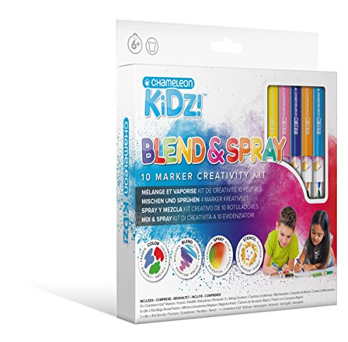 Chameleon Kidz Blend & Spray 10 Marker Creativity Kit von Chameleon