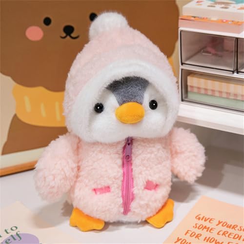 Champracer 25 cm Pinguin Kuscheltier, Süßes Kuscheltier Plüsch Pinguin mit Hut, Pinguin Stofftier Plüschtier, Plüschpinguin Geschenke für Mädchen und Jungen (Rosa) von Champracer